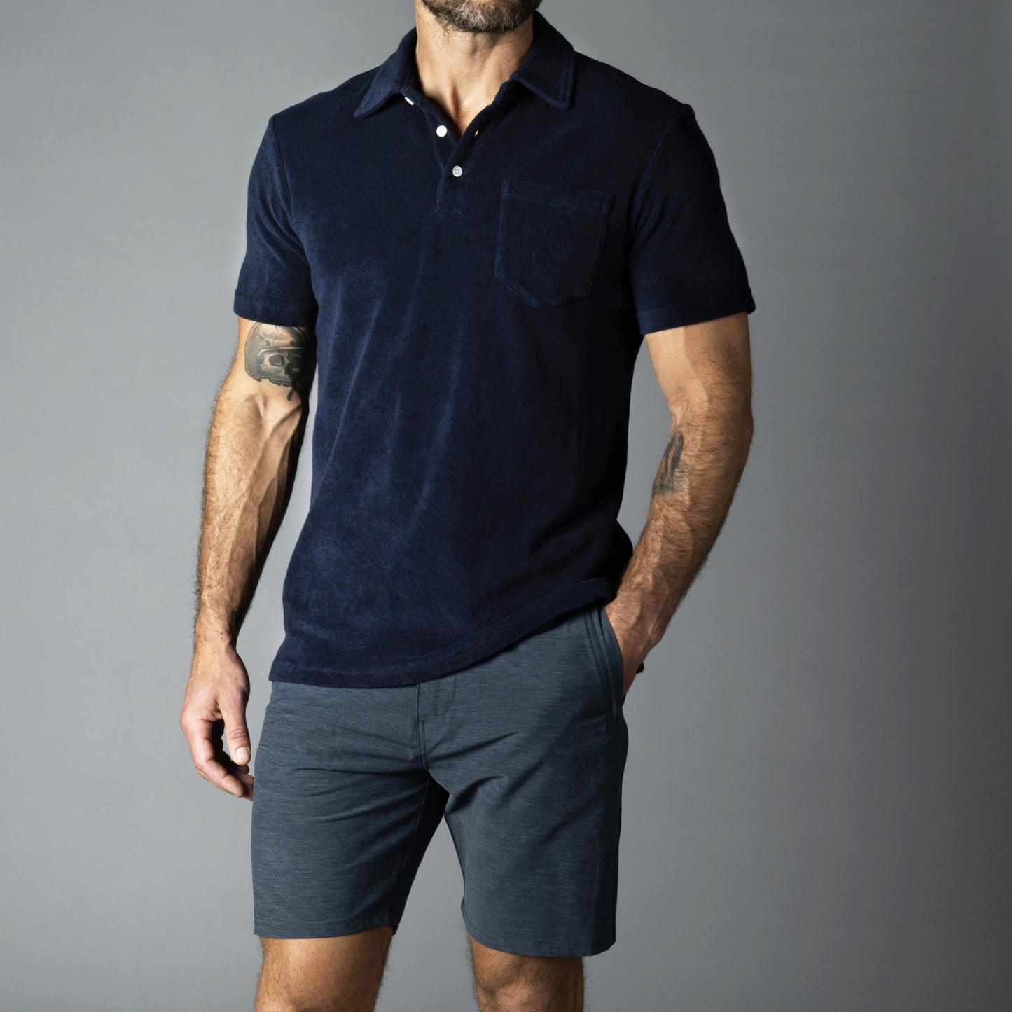 Men's Terry Polo Shirt (the TERRAPIN) - LAIRD