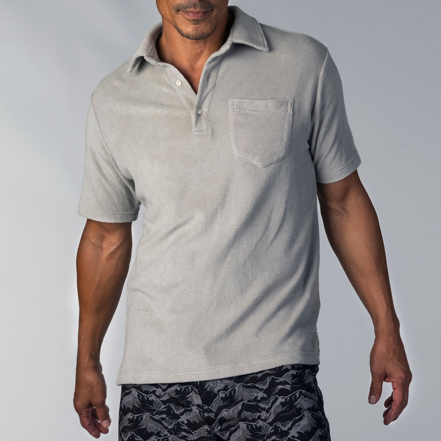 Mens terry polo online